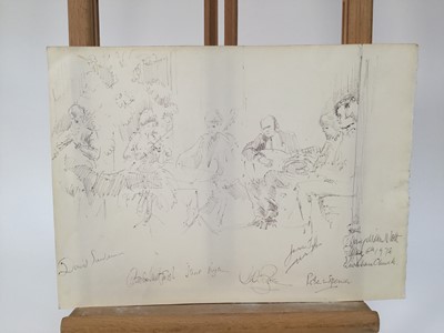 Lot 935 - *Mary Millar Watt (1924-2023) collection of works on paper, various subjects and media, including a printing block