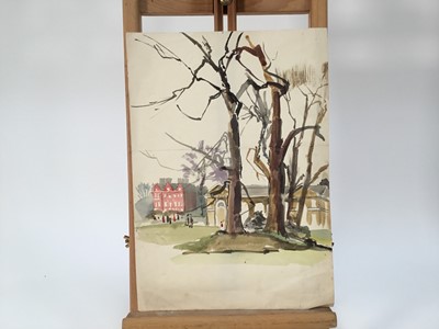 Lot 935 - *Mary Millar Watt (1924-2023) collection of works on paper, various subjects and media, including a printing block