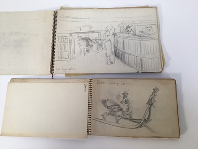 Lot 935 - *Mary Millar Watt (1924-2023) collection of works on paper, various subjects and media, including a printing block