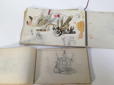 Lot 935 - *Mary Millar Watt (1924-2023) collection of works on paper, various subjects and media, including a printing block