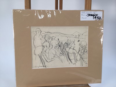 Lot 935 - *Mary Millar Watt (1924-2023) collection of works on paper, various subjects and media, including a printing block