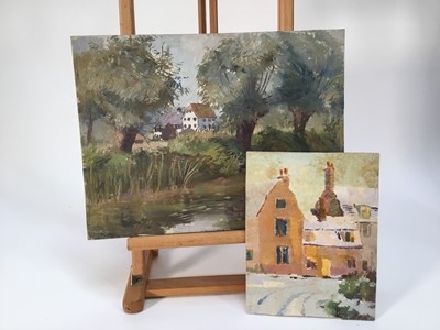 Lot 939 - *Mary Millar Watt (1924-2023) large collection of works on paper, oils on canvas board and other works, landscapes etc