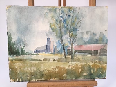 Lot 939 - *Mary Millar Watt (1924-2023) large collection of works on paper, oils on canvas board and other works, landscapes etc
