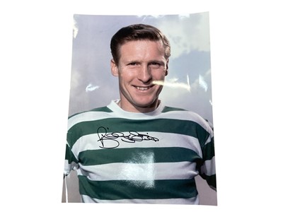 Lot 1473 - Three x Celtic hand signed pictures Lisbon Lions, 2 x Billy McNeil and Stevie Chambers