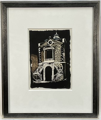 Lot 27 - John Piper (1903-1992) lithograph from John Piper: Paintings, Drawings and Theatre Designs, 1932-1954, The Customs House, Poole 1951, glazed frame