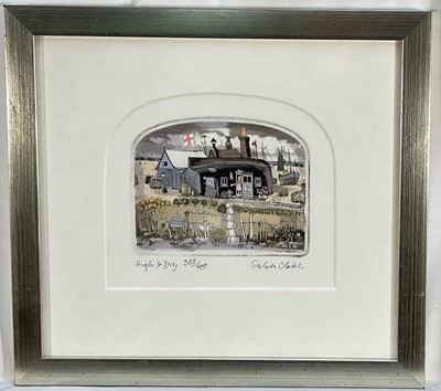 Lot 15 - Graham Clarke (b.1941) coloured etching, 'High & Dry', 355/400
