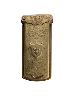Lot 2473 - Victorian W.Avery & Son quadruple golden casket needle case