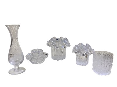 Lot 1254 - Collection of clear art glass including Orrefors, Kosta Boda etc (qty)