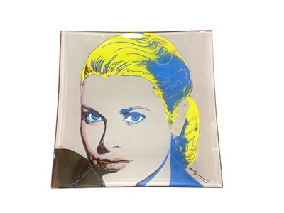 Lot 1255 - Rosenthal Studio-line Andy Warhol Grace Kelly plate, 29.5cm square, boxed