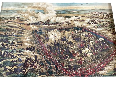 Lot 1494 - Two Coloured lithograph Bird's-Eye View of Battle of Tamanieb 13th March 1884 and The Battle of El- Teb. 29th February 1884 G.W. Bacon & Co Strand London.