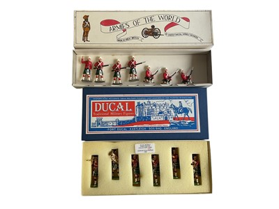 Lot 2512 - Selection of lead soldiers including Tradition Gordon Highlanders S24 (x2), Ducal Models Gordon Highlanders Marching Band, Marlborough 15th Bengal Lancers MF17, Imperial Productions The Gordon Hi...
