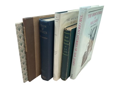 Lot 1699 - M R James - Collection of works including Tragara Press - Some Remarks on Ghost Stories, 1985, numbered 5/115, The Apocalypse in Art, published for the British Academy 1931, Henry VI, 1919, othe...