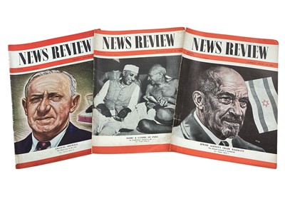Lot 1531 - Extensive collection of News Review magazines dating from 1939-1950 (all years represented), possibly a full run including duplicates
