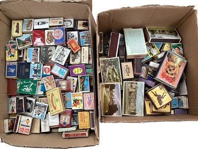 Lot 1523 - Huge collection of antique and later matchboxes (4 boxes full)