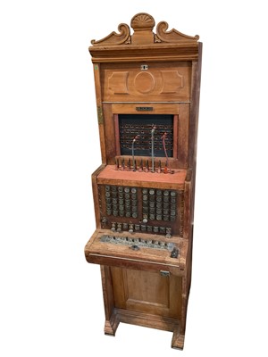 Lot 2583 - Highly unusual antique floor standing telephone switchboard