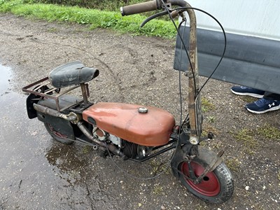 Lot 230 - 1950 Brockhouse Corgi MK2 folding 'Paratroopers' motorcycle, 98cc, frame no. 19409, engine no. MK2-W28608, reg. no. LLM 264