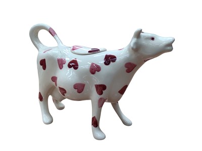 Lot 1193 - Emma Bridgewater pink love hearts cow creamer