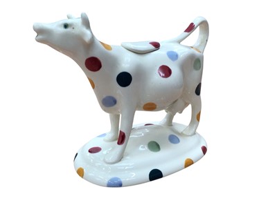 Lot 1195 - Emma Bridgewater Polka Dot cow creamer
