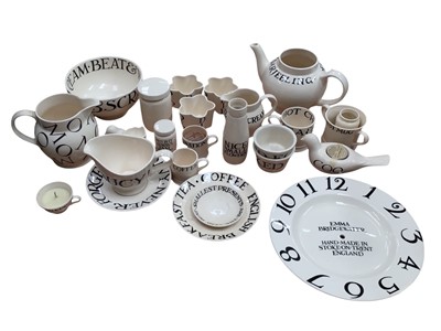 Lot 1196 - Collection of Emma Bridgewater Toast & Marmalade items including teapot, jugs, clock plate etc