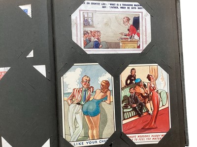 Lot 1526 - Vintage album of comic postcards, McGill, Vera Paterson, Mabel Lucie Attwell etc, approx 90