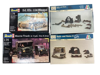 Lot 2712 - Revell, Italeri and other military model kits (1 box)