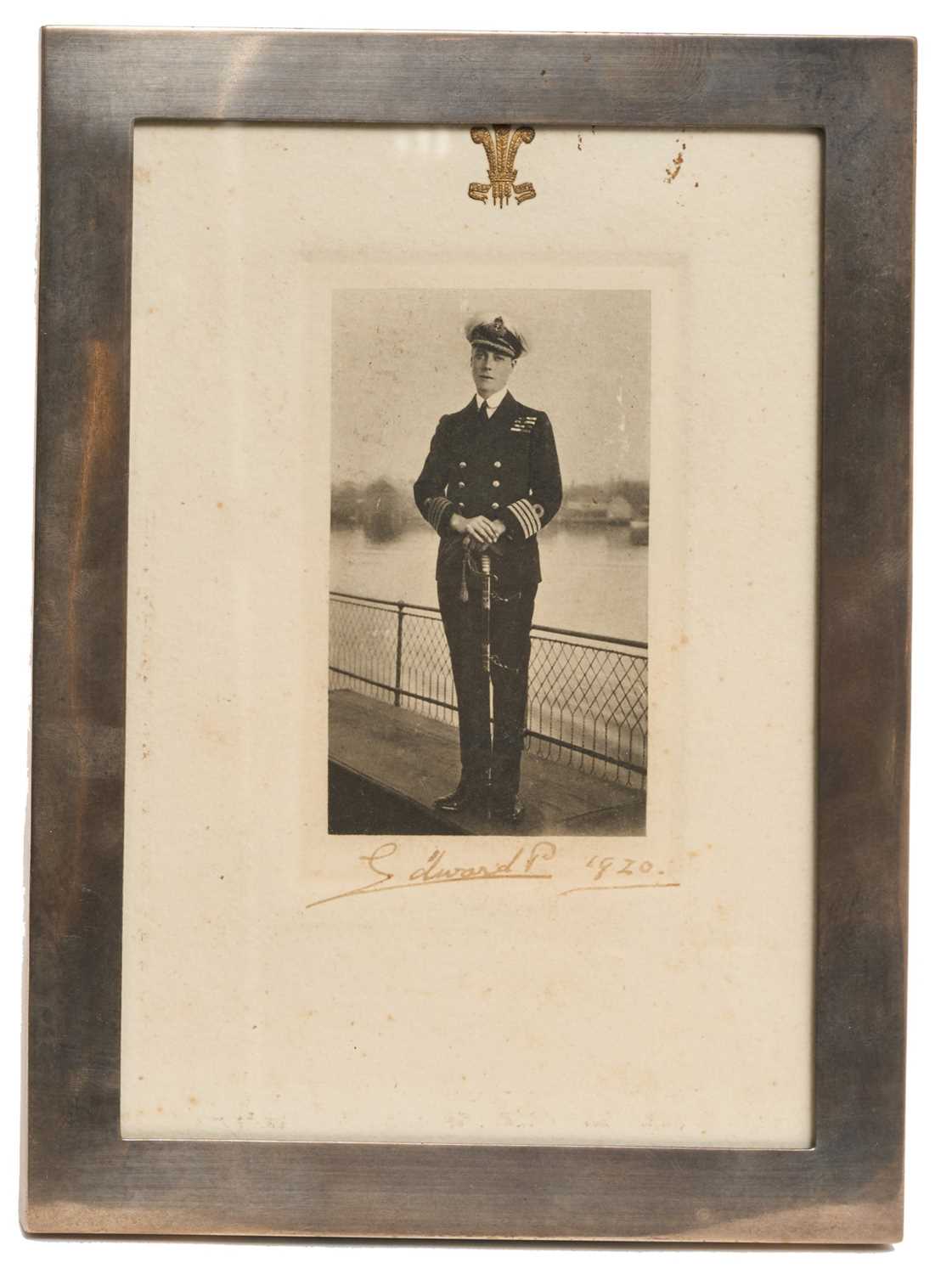 Lot 49 - H.R.H. Edward Prince of Wales, (later H.M. King Edward VIII and Duke of Windsor) signed presentation portrait photograph
