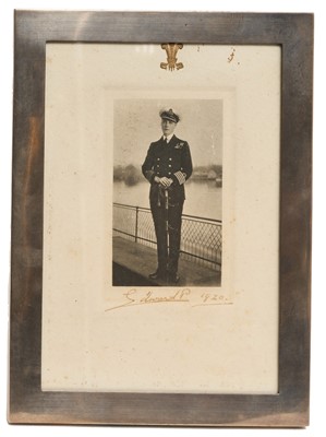 Lot 49 - H.R.H. Edward Prince of Wales, (later H.M. King Edward VIII and Duke of Windsor) signed presentation portrait photograph