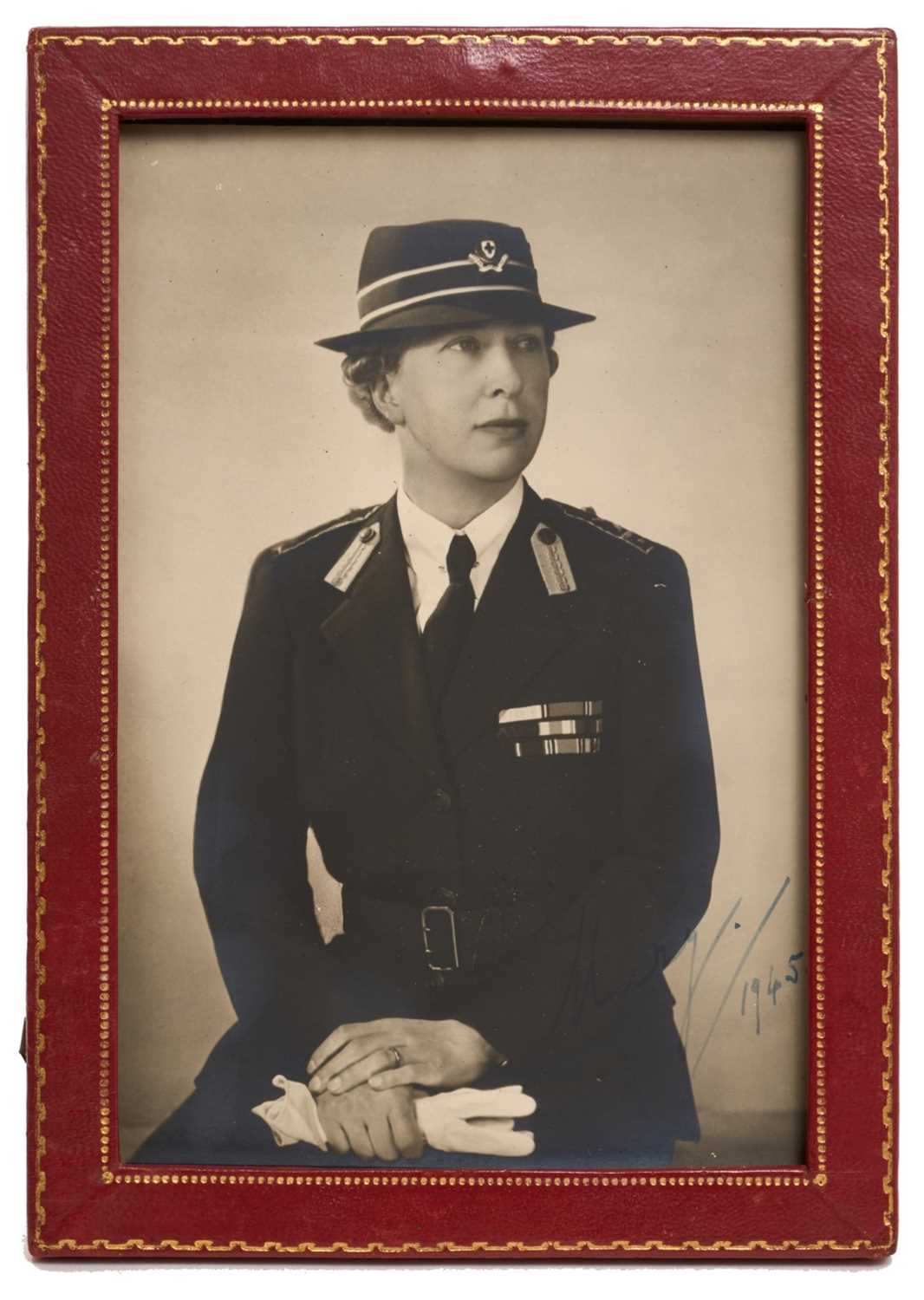 Lot 51 - H.R.H. Princess Mary The Princess Royal, signed presentation portrait photograph by Dorothy Wilding