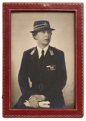 Lot 51 - H.R.H. Princess Mary The Princess Royal, signed presentation portrait photograph by Dorothy Wilding
