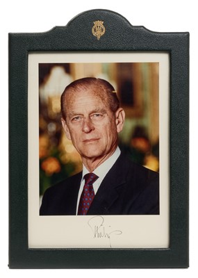 Lot 53 - H.R.H. Prince Philip, The Duke of Edinburgh, fine signed presentation portrait photograph