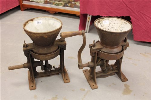 Lot 3927 - Two domestic paint mills