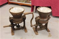 Lot 3927 - Two domestic paint mills