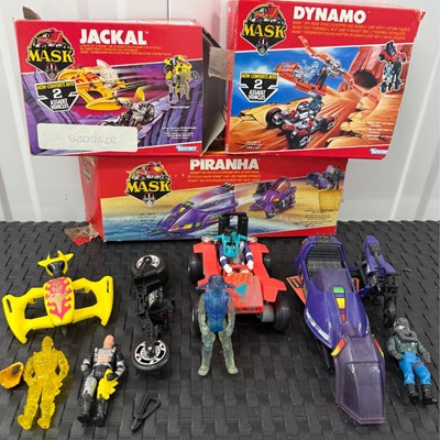 Lot 2094 - MASK (c1985) Piranha, Dynamo & Jackal (no instructions), boxed (flaps missing and one cut down) (3)