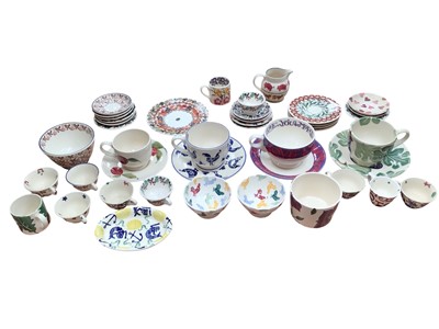 Lot 1203 - Collection of Emma Bridgewater cups and saucers including four large ones, various patterns including Blue Hen, Bird and Worm etc (qty)