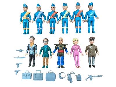 Lot 2701 - Matchbox 3 1/2" action figures, diecast Thunderbirds & Matchbox Connectables (3)