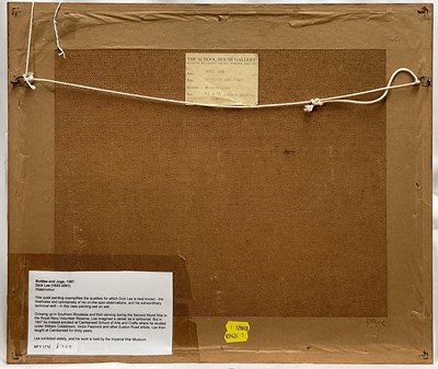 Lot 1034 - Dick Lee (1923-2001) watercolour - Still Life Bottles and Jugs, 1987, 19cm x 27.5cm, in glazed frame