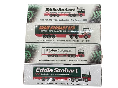 Lot 2713 - Collection of Atlas Editions Eddie Stobart lorries and collectables