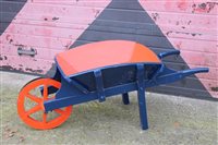 Lot 3915 - Old Blacksmith / garden wheelbarrow - made and...