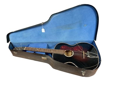 Lot 2236 - Group of musical instruments, including an acoustic guitar, violin, Supreme x Hohner melodica, and a squeezebox (4)