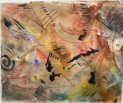 Lot 1025 - *Rowland Suddaby (1912-1972) watercolour - Abstract, 43cm x 51cm, mounted