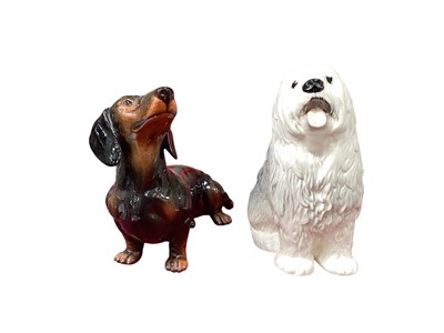 Lot 1229 - Two Beswick fireside dogs