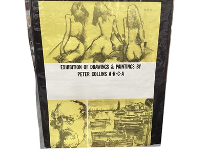 Lot 2240 - Selection of original work by Peter Collins and other items including Chelsea Birds poster design