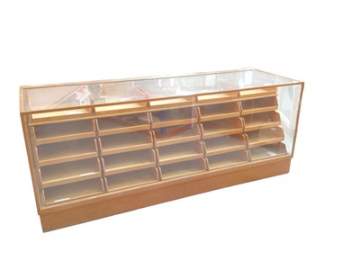 Lot 2159 - Vintage Haberdasher's cabinet
