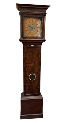 Lot 614 - Early 18th century 8 day walnut longcase clock by Thomas Young, London