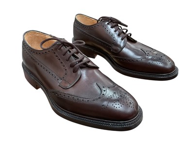 Lot 2153 - Men's Churchman's Grafton brogues size 75 F with dust bags and boxed. Unworn.