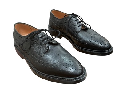 Lot 2155 - Trickers black leather brogues size 8 1/5, boxed.