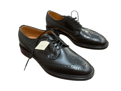 Lot 2158 - Loakes black Braemar brogues size 7 1/5 F unworn, boxed.