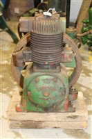 Lot 3924 - Bristol Duplex air compressor