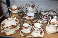 Lot 2196 - Royal Albert Old Country Roses tea and dinner...