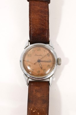 Lot 514 - 1940s Breitling wristwatch with anti-magnetic mechanical-wind 15 jewel movement